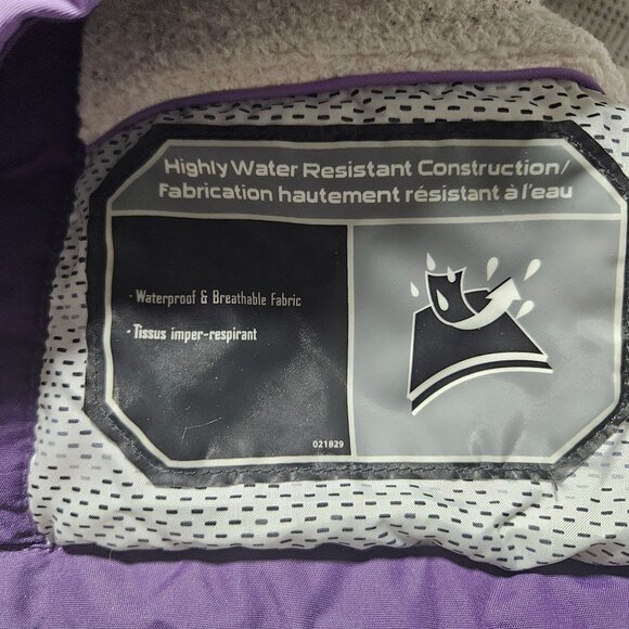 Columbia Purple Hooded Winter Jacket Womens Size Large Waterproof Breathable - Picture 6 of 7